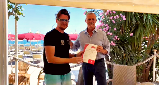 Consegna certificato iso 13009 Bureau Veritas
