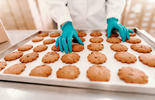 Food safety worker biscuits