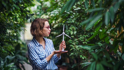 donna natura sostenibilità