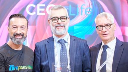 In foto Diego D'Amato, durante la premiazione CEO4Life2025