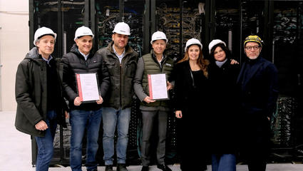 Consegna di doppio certificato al Data Center Intacture