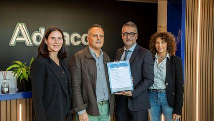 Bureau Veritas consegna il BEST Award ad Adriacos per le cinque certificazioni in tutti gli ambiti della sostenibilità