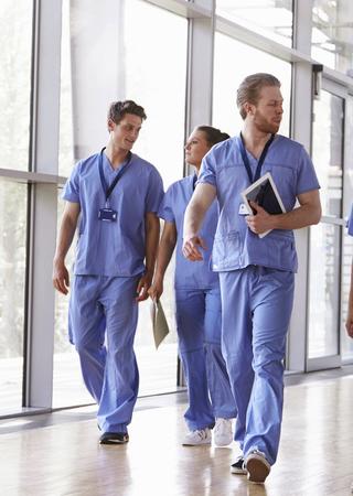 people working in a hospital