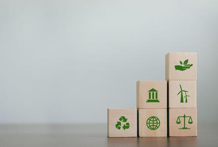cubi con icone responsabilità sociale